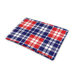 American Independence Day Plaid Print Pet Cooling Mat Cover