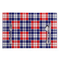 American Independence Day Plaid Print Placemat
