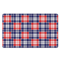 American Independence Day Plaid Print Polyester Doormat
