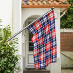 American Independence Day Plaid Print Polyester Flag