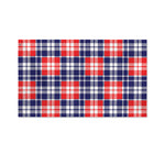 American Independence Day Plaid Print Polyester Flag