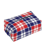 American Independence Day Plaid Print Rectangle Tissue Box Cover