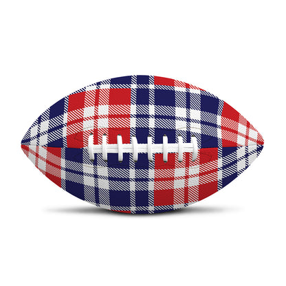 American Independence Day Plaid Print Rugby Ball