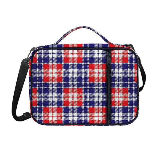 American Independence Day Plaid Print Shoulder Strap Bible Bag