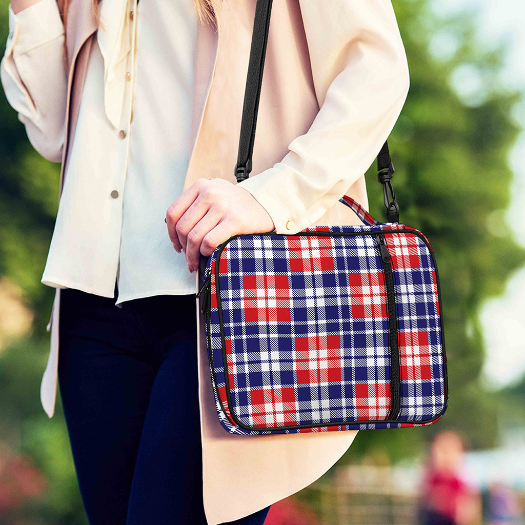 American Independence Day Plaid Print Shoulder Strap Bible Bag