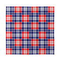 American Independence Day Plaid Print Silk Bandana