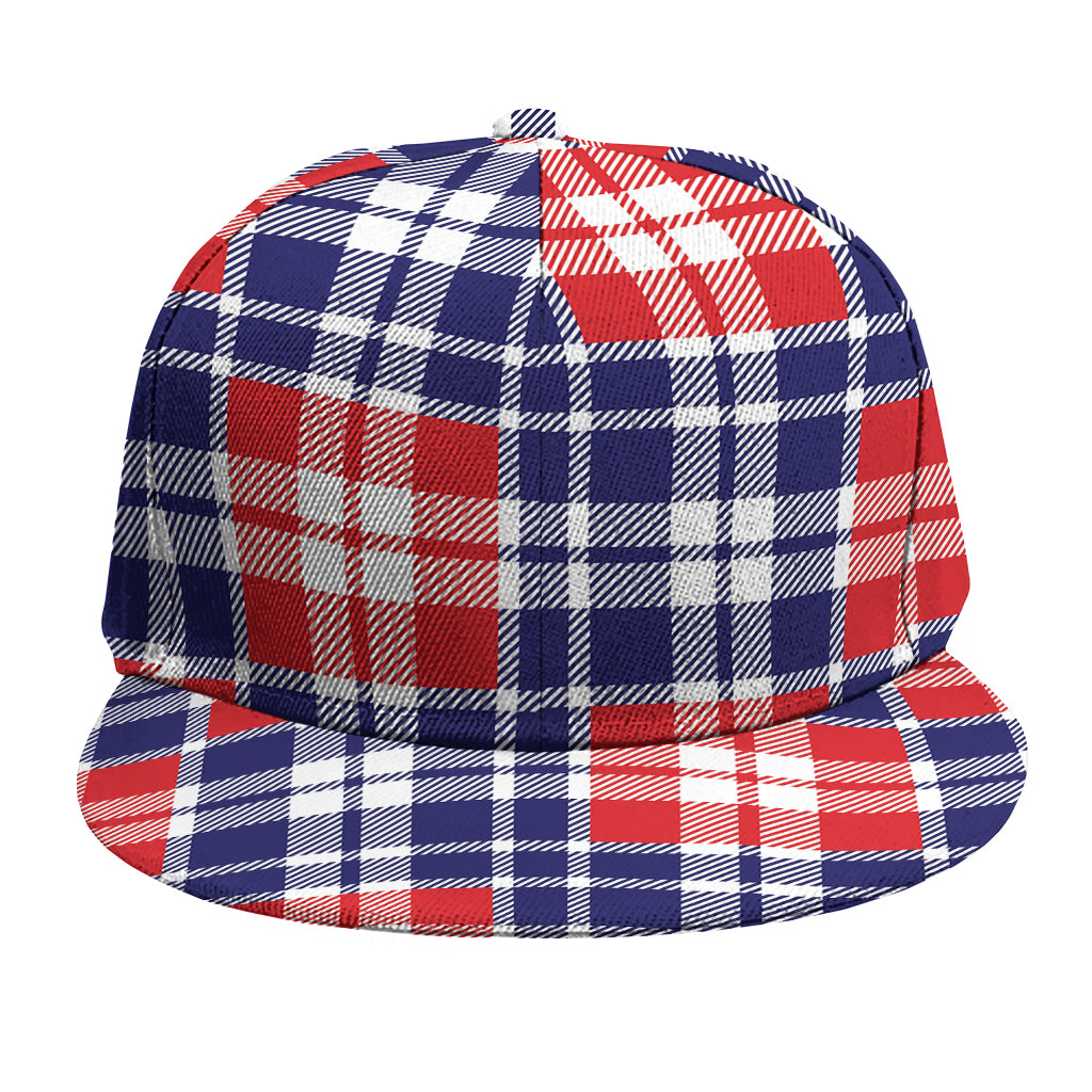 American Independence Day Plaid Print Snapback Cap