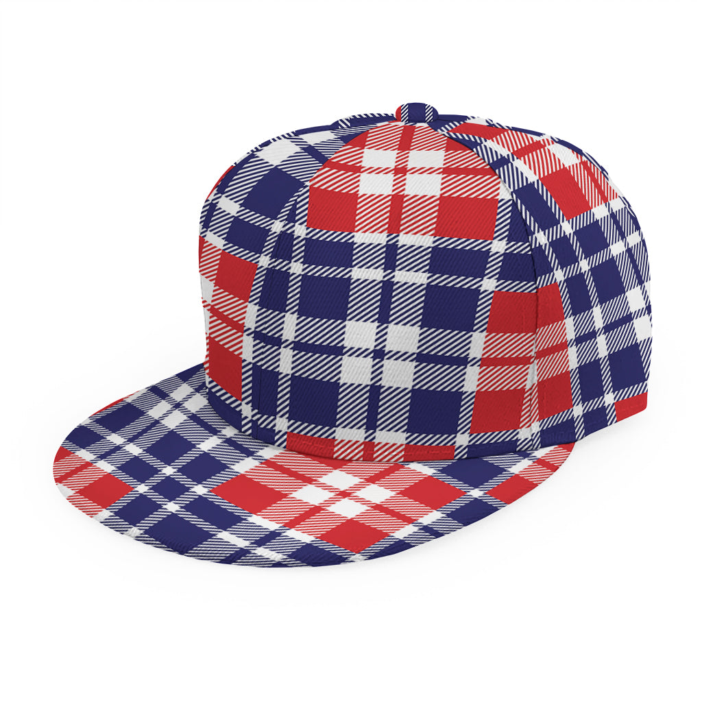 American Independence Day Plaid Print Snapback Cap