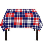 American Independence Day Plaid Print Tablecloth