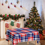 American Independence Day Plaid Print Tablecloth