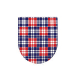 American Independence Day Plaid Print Toilet Lid Cover