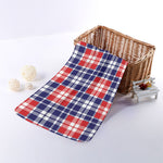 American Independence Day Plaid Print Towel