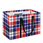 American Independence Day Plaid Print Utility Tote Bag