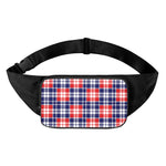 American Independence Day Plaid Print Waist Bag