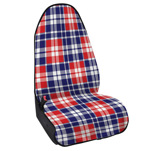 American Independence Day Plaid Print Waterproof Car Seat Cover
