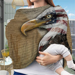 American Land Of Liberty Print Baby Seat Cover