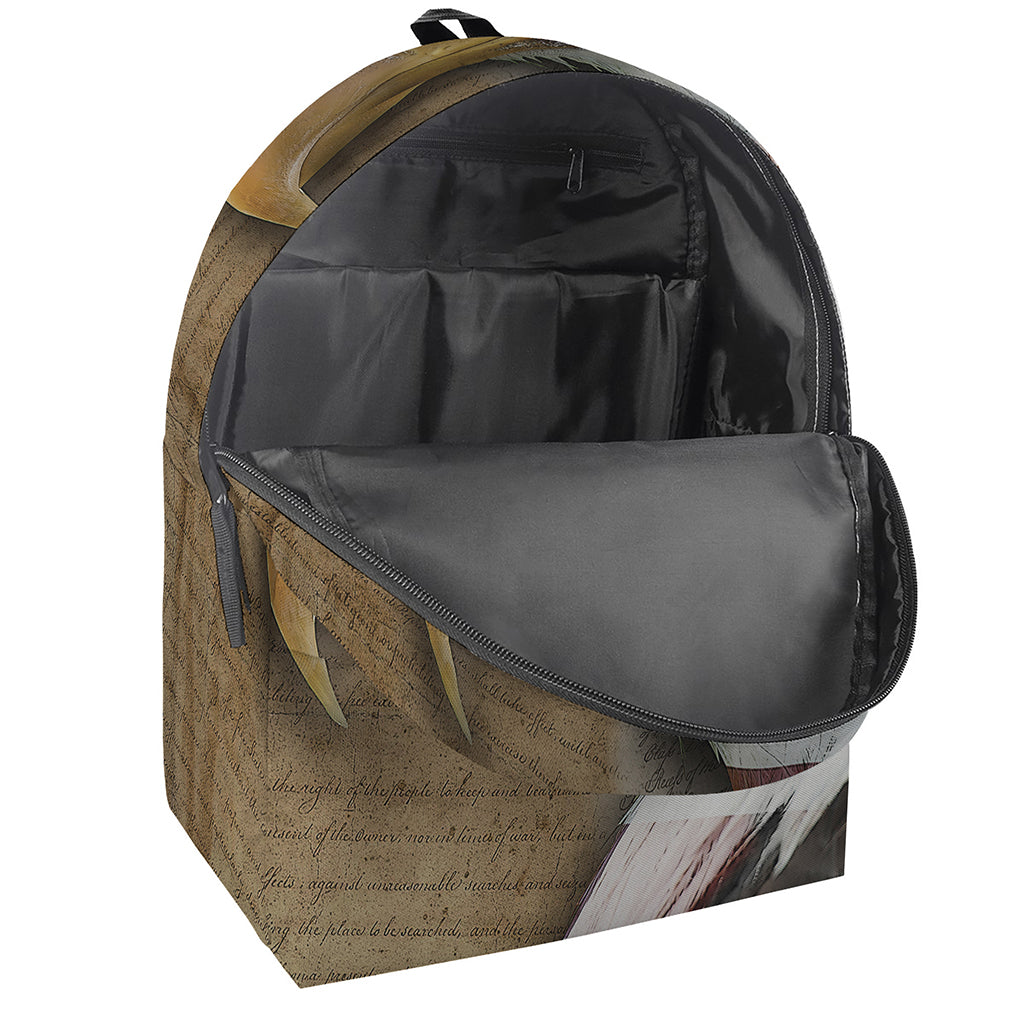 American Land Of Liberty Print Backpack