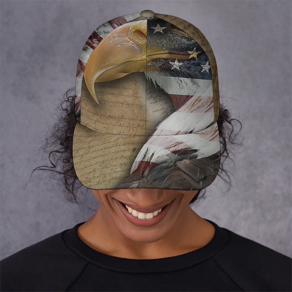 American Land Of Liberty Print Baseball Cap