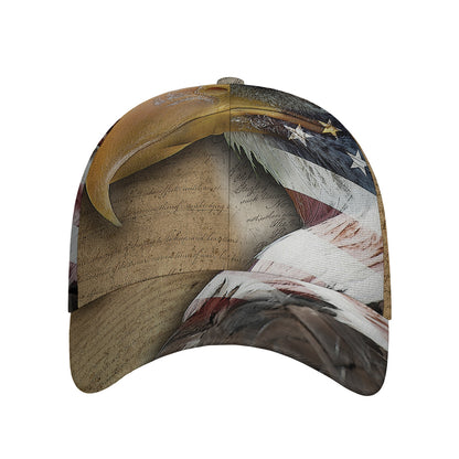 American Land Of Liberty Print Baseball Cap