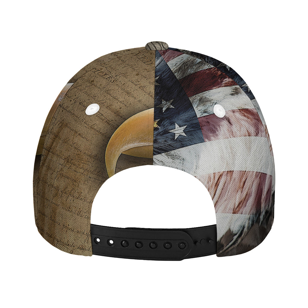 American Land Of Liberty Print Baseball Cap