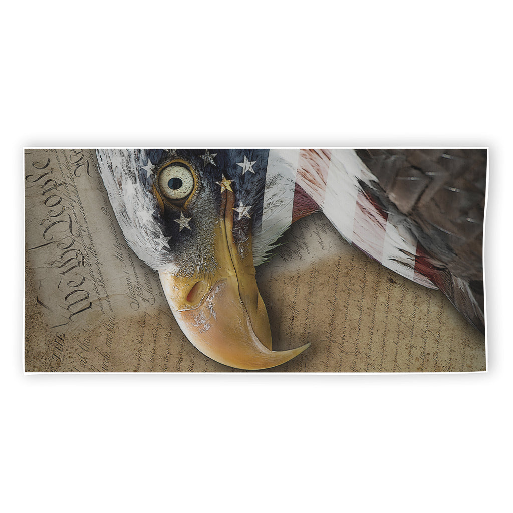 American Land Of Liberty Print Beach Towel