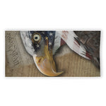American Land Of Liberty Print Beach Towel