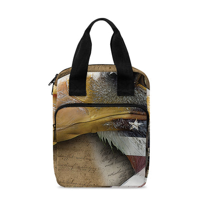 American Land Of Liberty Print Bible Tote Bag