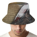 American Land Of Liberty Print Bucket Hat
