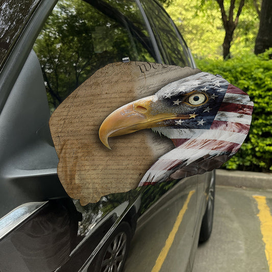 American Land Of Liberty Print Car Side Mirror Covers