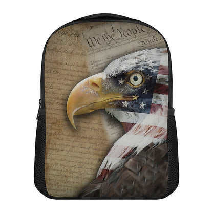 American Land Of Liberty Print Casual Backpack