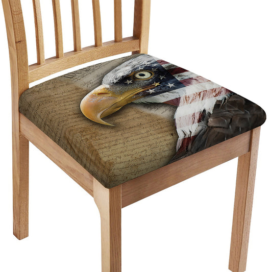 American Land Of Liberty Print Chair Cushion Cover