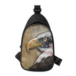 American Land Of Liberty Print Chest Bag