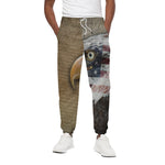 American Land Of Liberty Print Cotton Pants