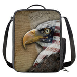 American Land Of Liberty Print Crossbody Lunch Bag