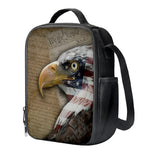 American Land Of Liberty Print Crossbody Lunch Bag