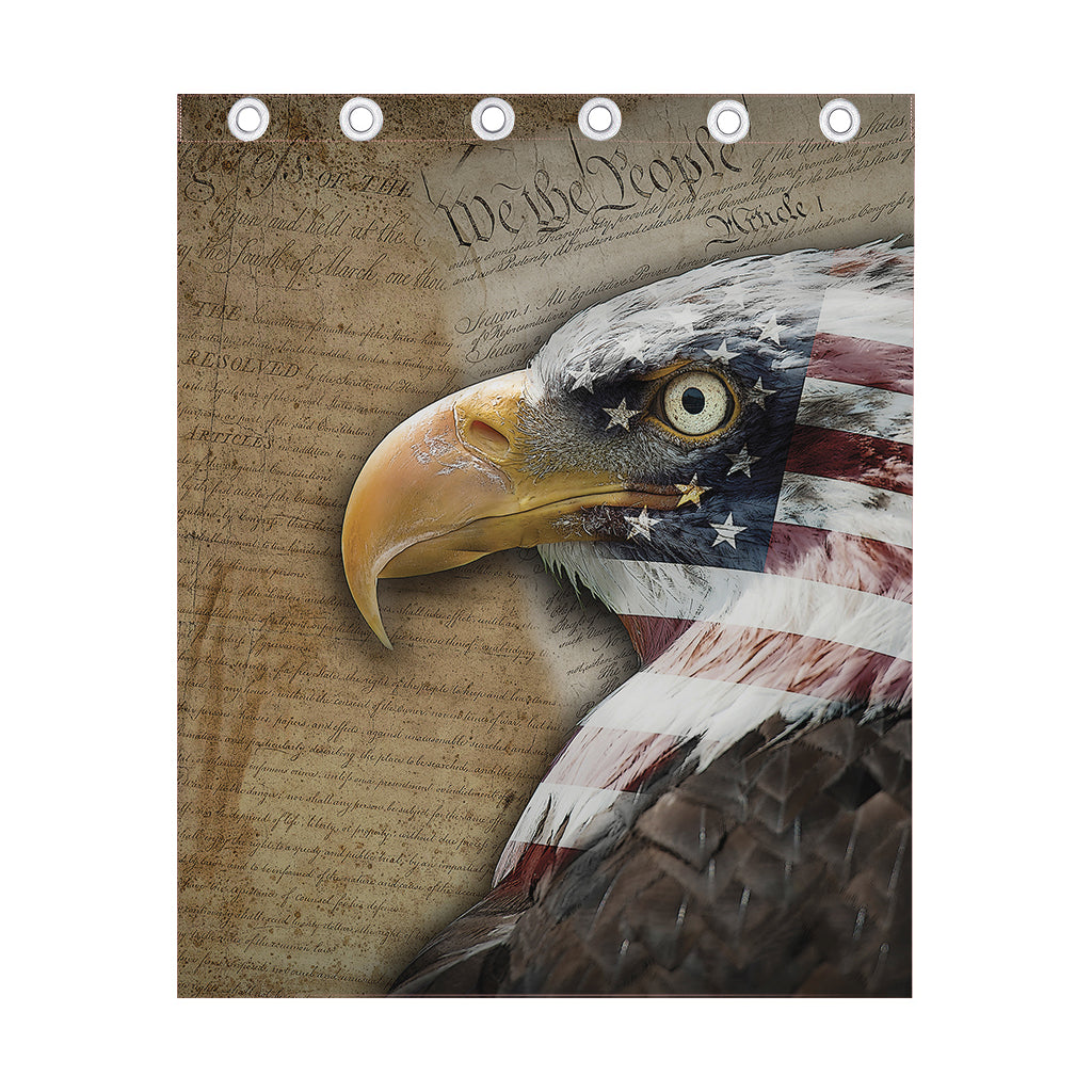 American Land Of Liberty Print Curtain