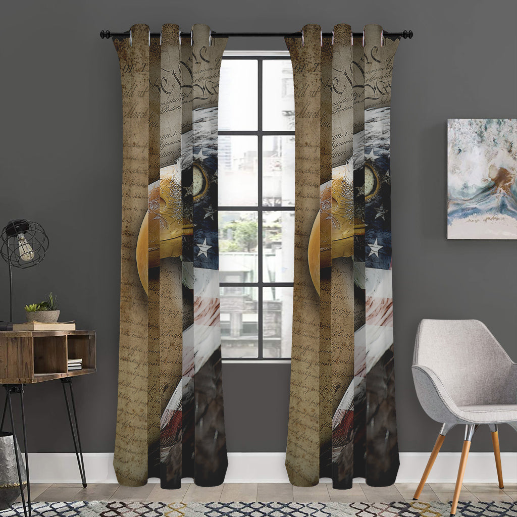 American Land Of Liberty Print Curtain