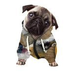 American Land Of Liberty Print Dog Zip Up Hoodie