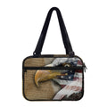 American Land Of Liberty Print Double Strap Bible Bag
