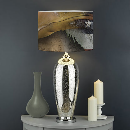 American Land Of Liberty Print Drum Lamp Shade