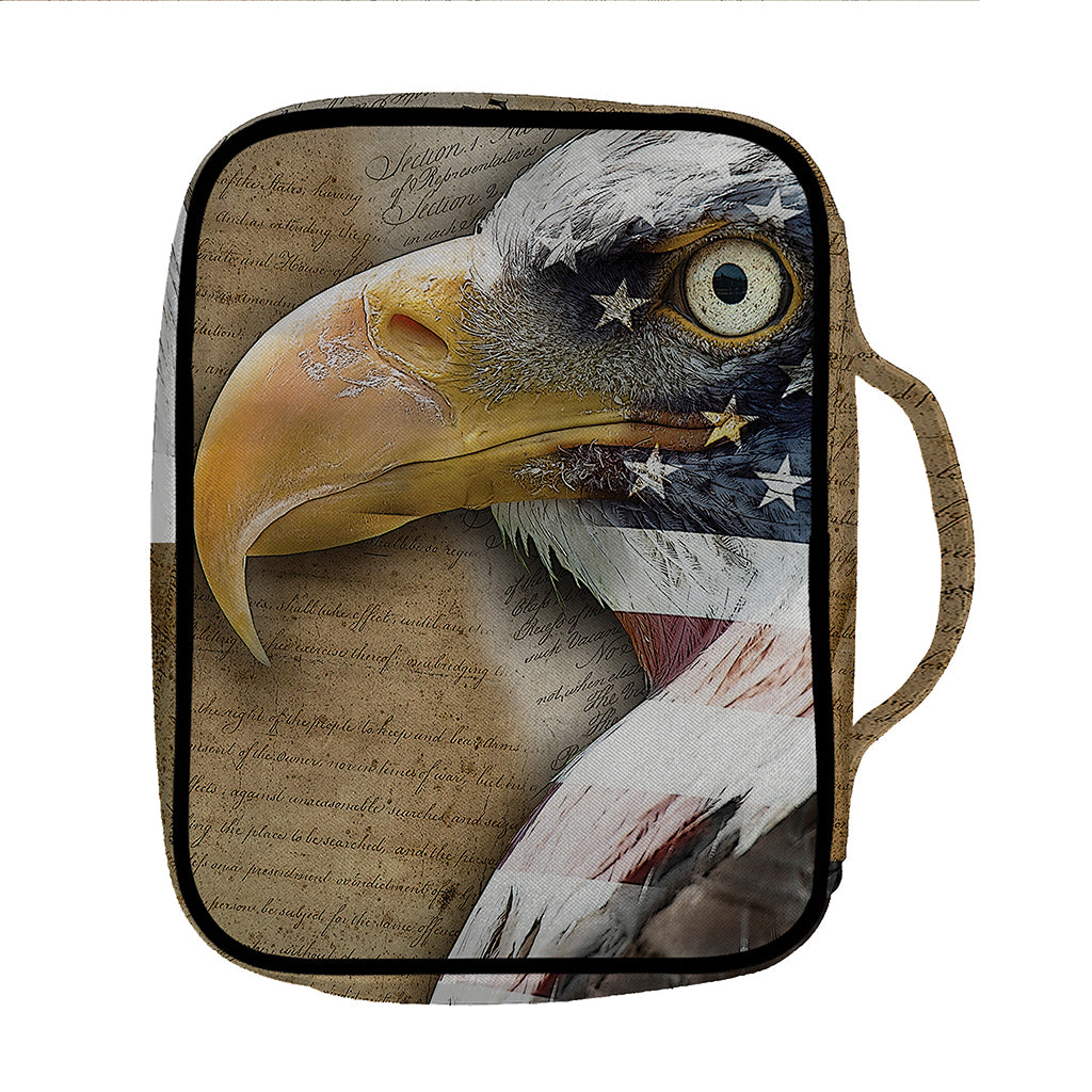 American Land Of Liberty Print Front Pocket Bible Bag