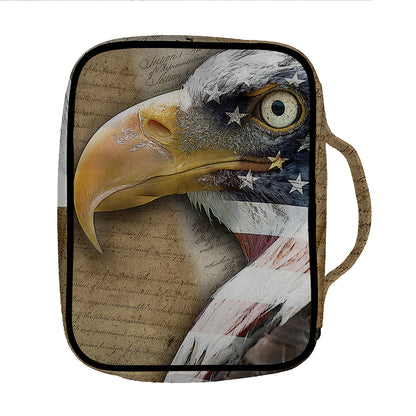 American Land Of Liberty Print Front Pocket Bible Bag
