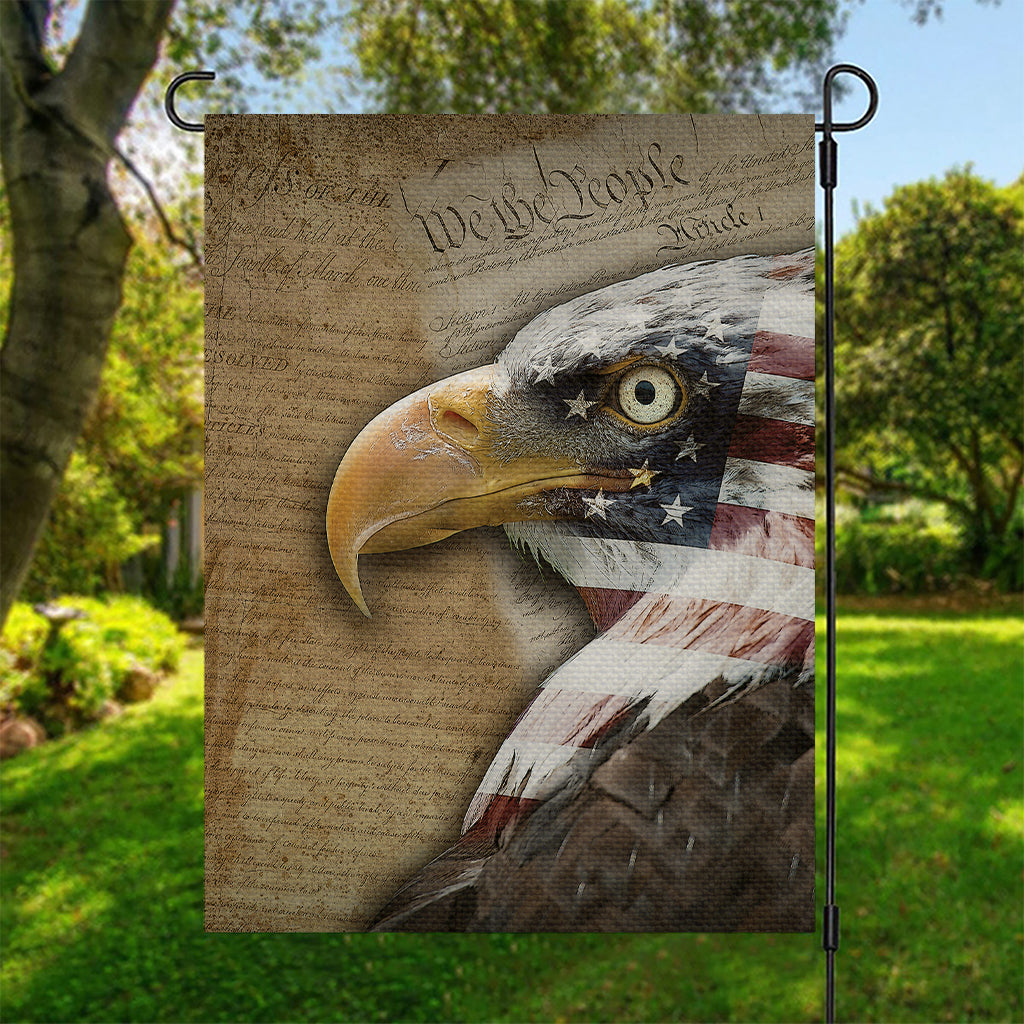 American Land Of Liberty Print Garden Flag