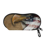 American Land Of Liberty Print Glasses Case