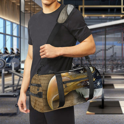 American Land Of Liberty Print Gym Bag