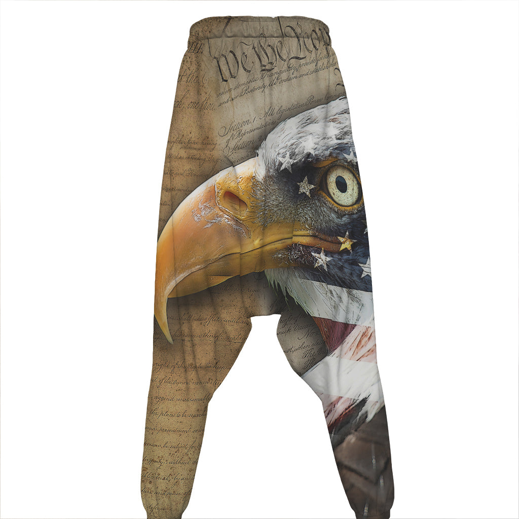 American Land Of Liberty Print Hammer Pants