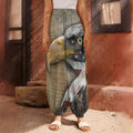American Land Of Liberty Print Harem Pants