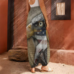 American Land Of Liberty Print Harem Pants