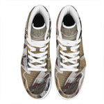 American Land Of Liberty Print High Top Leather Sneakers