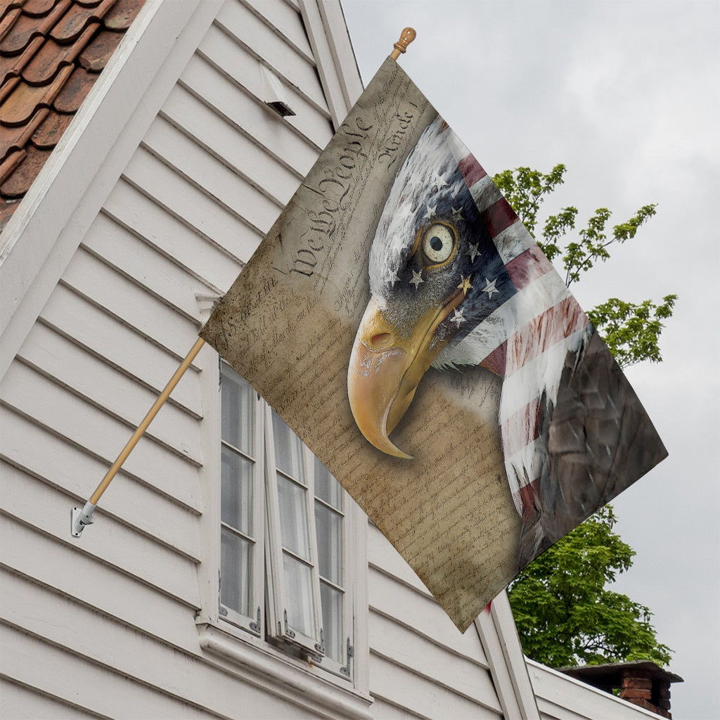 American Land Of Liberty Print House Flag